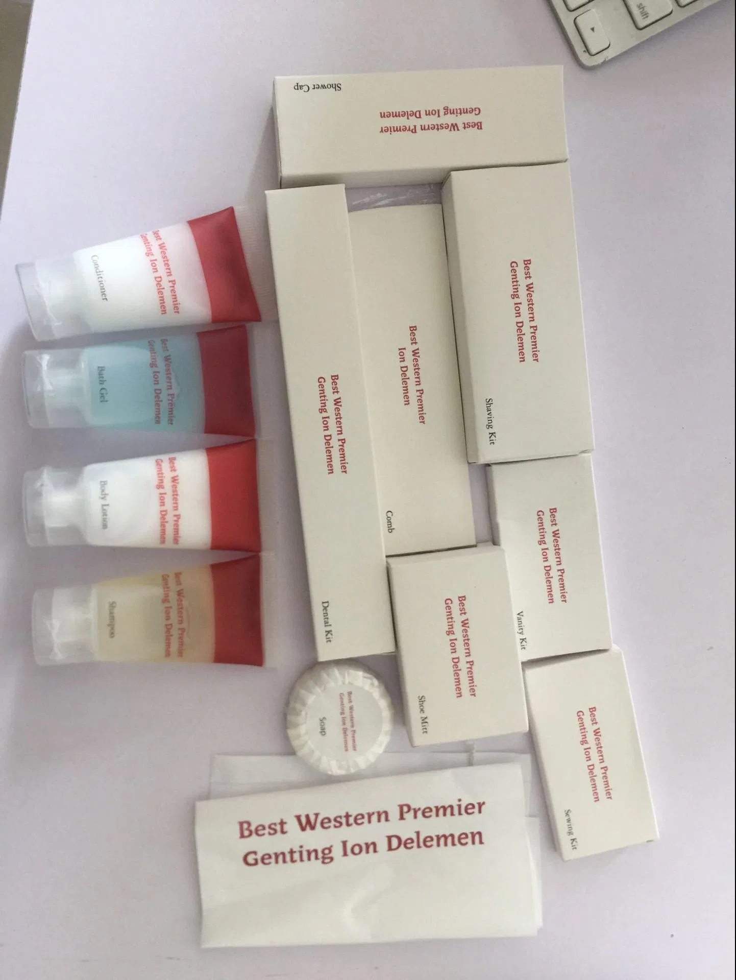 Factory Wholesale 5 Star Luxury Hotel Airline Toiletries Set Hotel Shampoo Gift Box