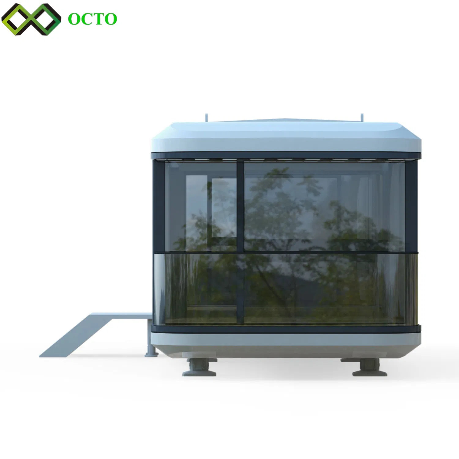 Tourist Attractions 38sqm Tajikistan Seaside Prefab Space House as Mobile Convenience Store