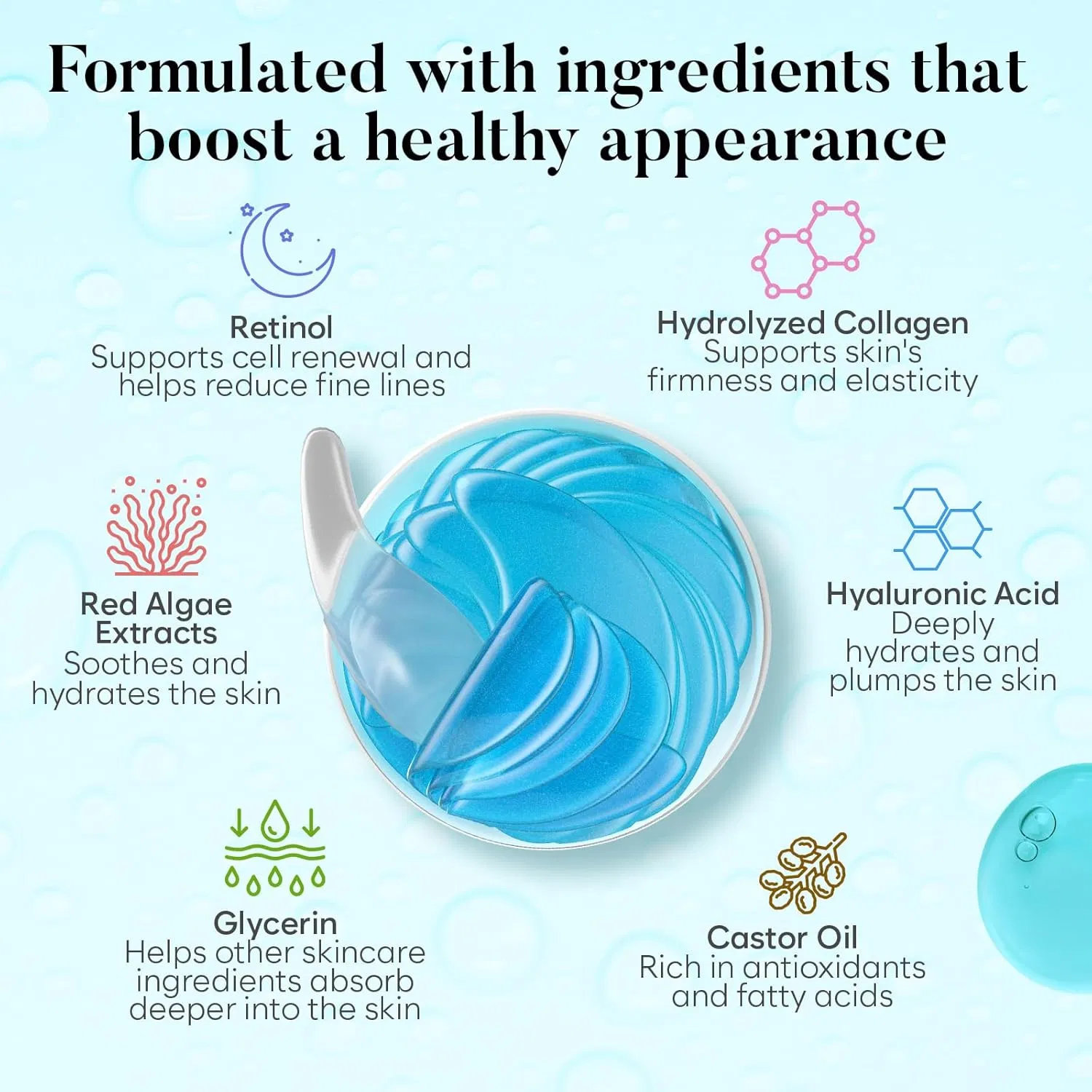 Deeply Moisturize Eye Contour Soothe Dryness & Refresh Tired Eyes Eyemask