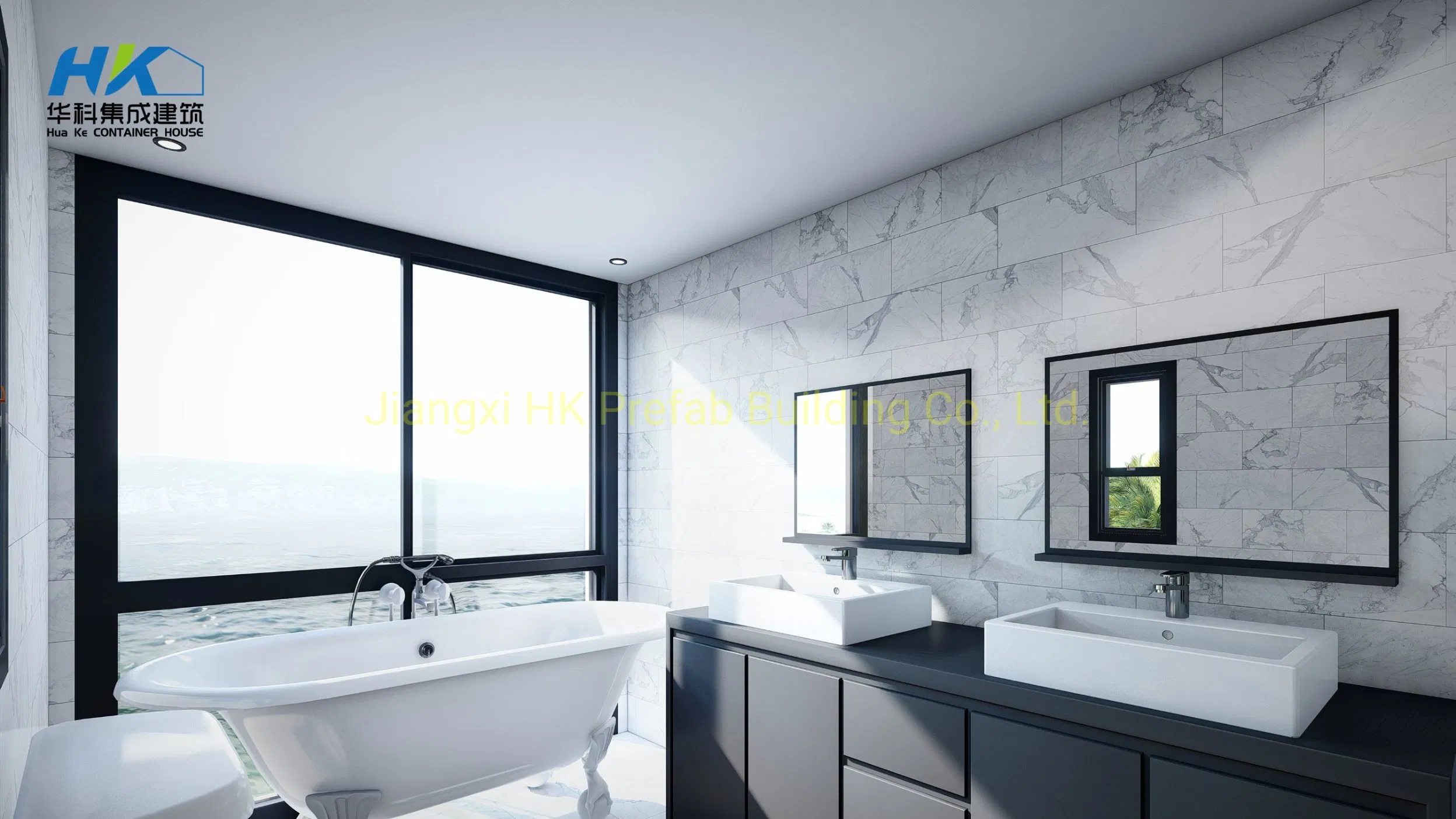 Luxury 4 Bedrooms Modular Prefab Prefabricated Shipping Contaienr Villa/ House/Home.