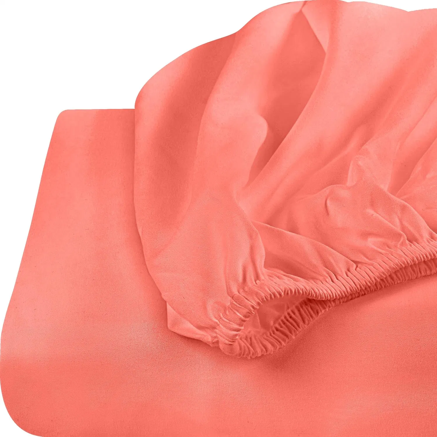 Fitted Sheet Soft Microfiber Deep Pocket Shrinkage Fade Resistant