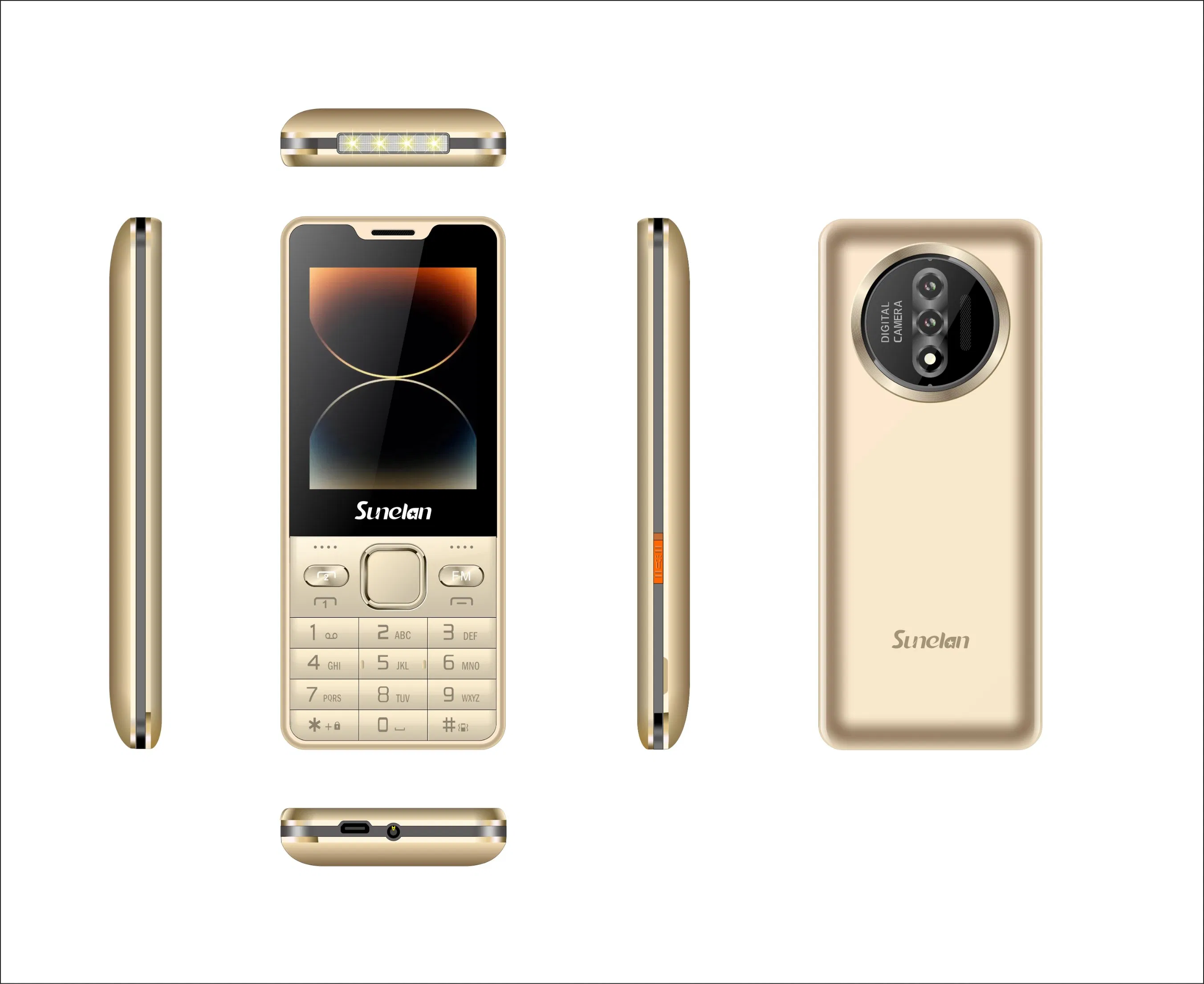 Кнопочный телефон Sunelan Miracle 50 с двумя SIM и мощным аккумулятором