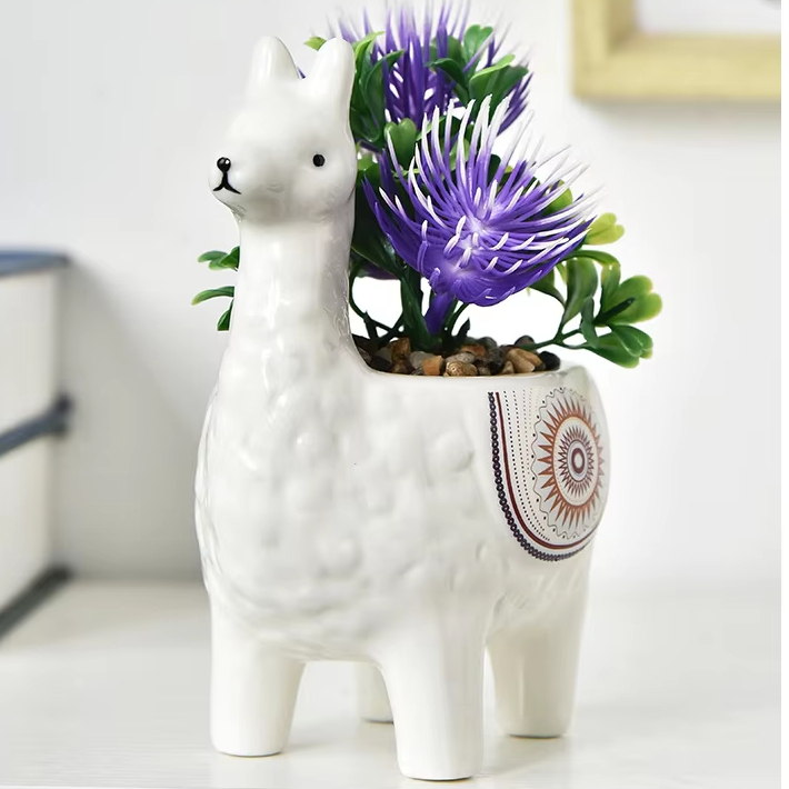 Горшок цветочный глазурованный