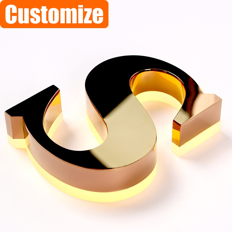 Customized Letters Channel Letter LED Logo 3D Signs Custom Sign Backlit Sign