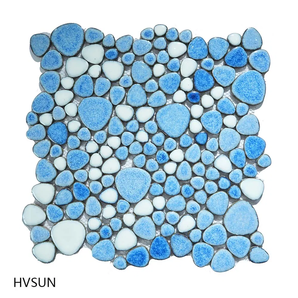 New Design Pebble Stone Looking Glass Mosaic for Pool