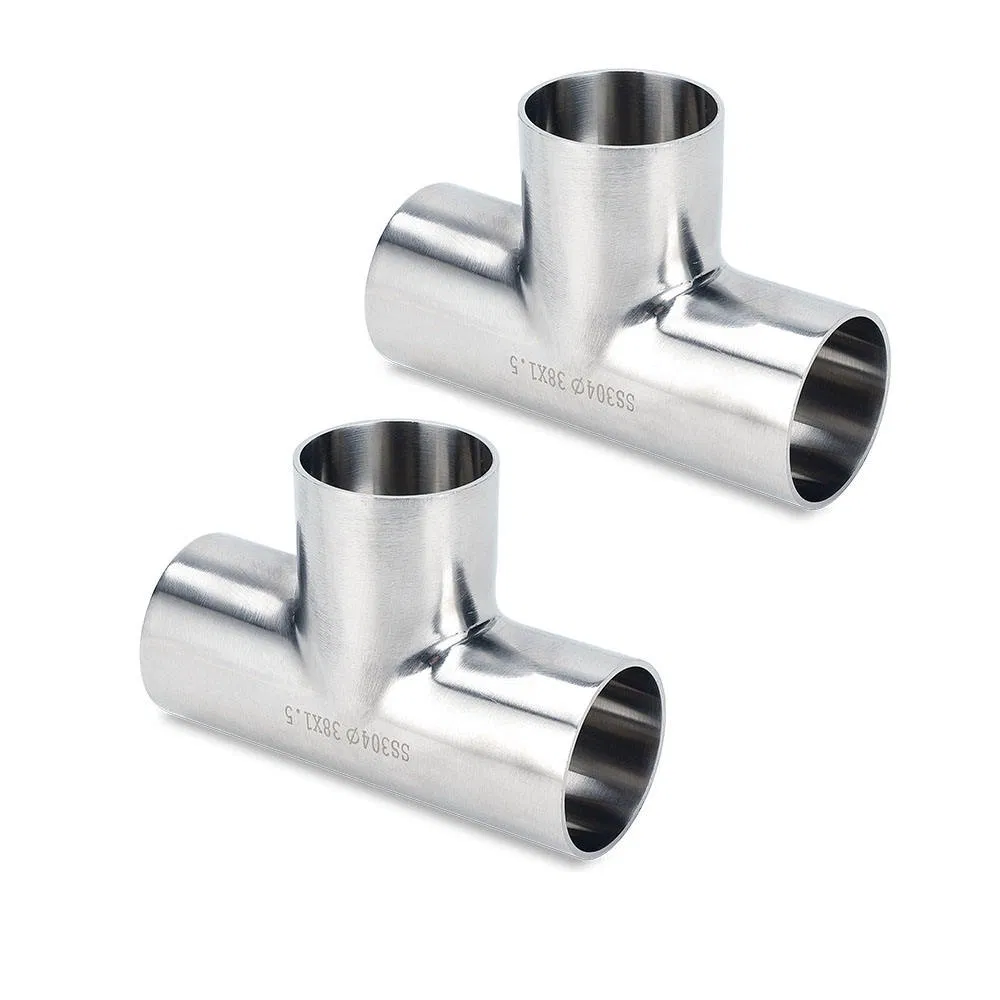Customize 304/316L Stainless Steel Seamless Tee Pipe Fitting Design