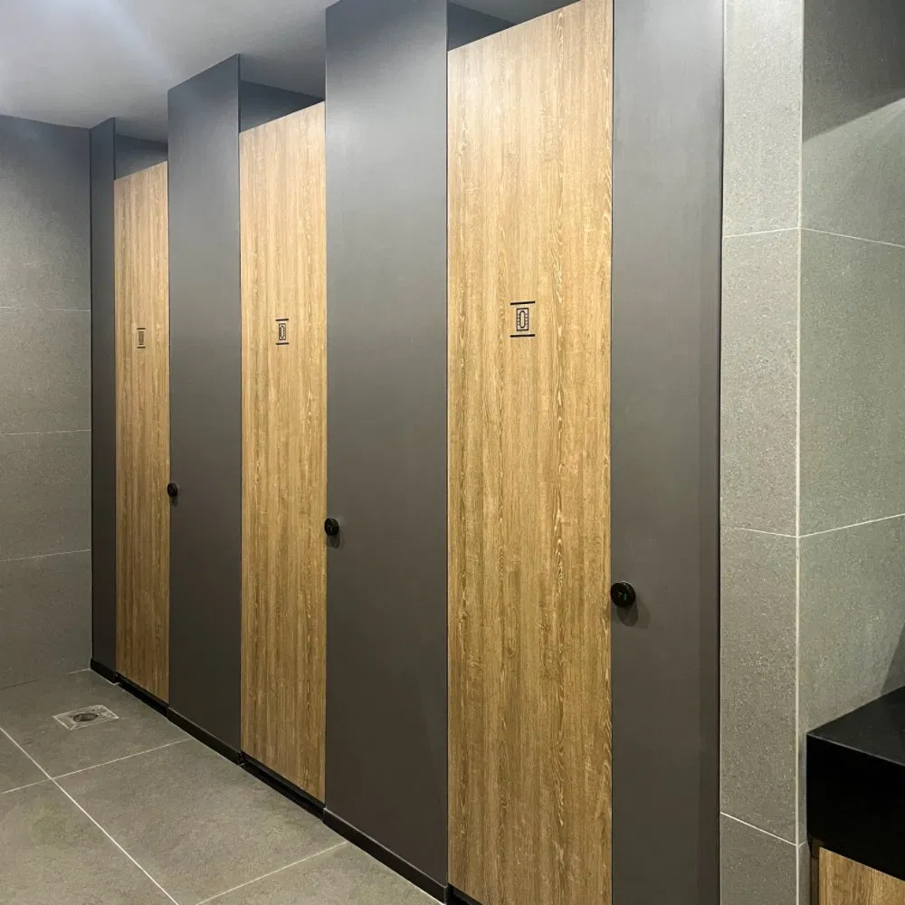 Debo Water-Proof 12mm Compact Laminate HPL Toilet Partition for Public Used