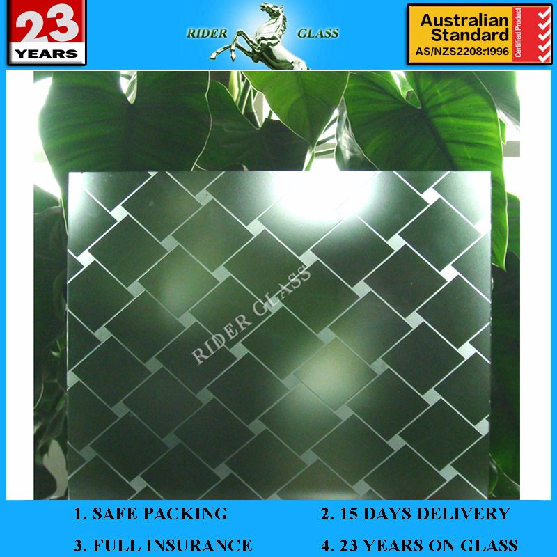 3-6mm Am-25 Decorative Acid Etched Frosted Art Architectural Glass