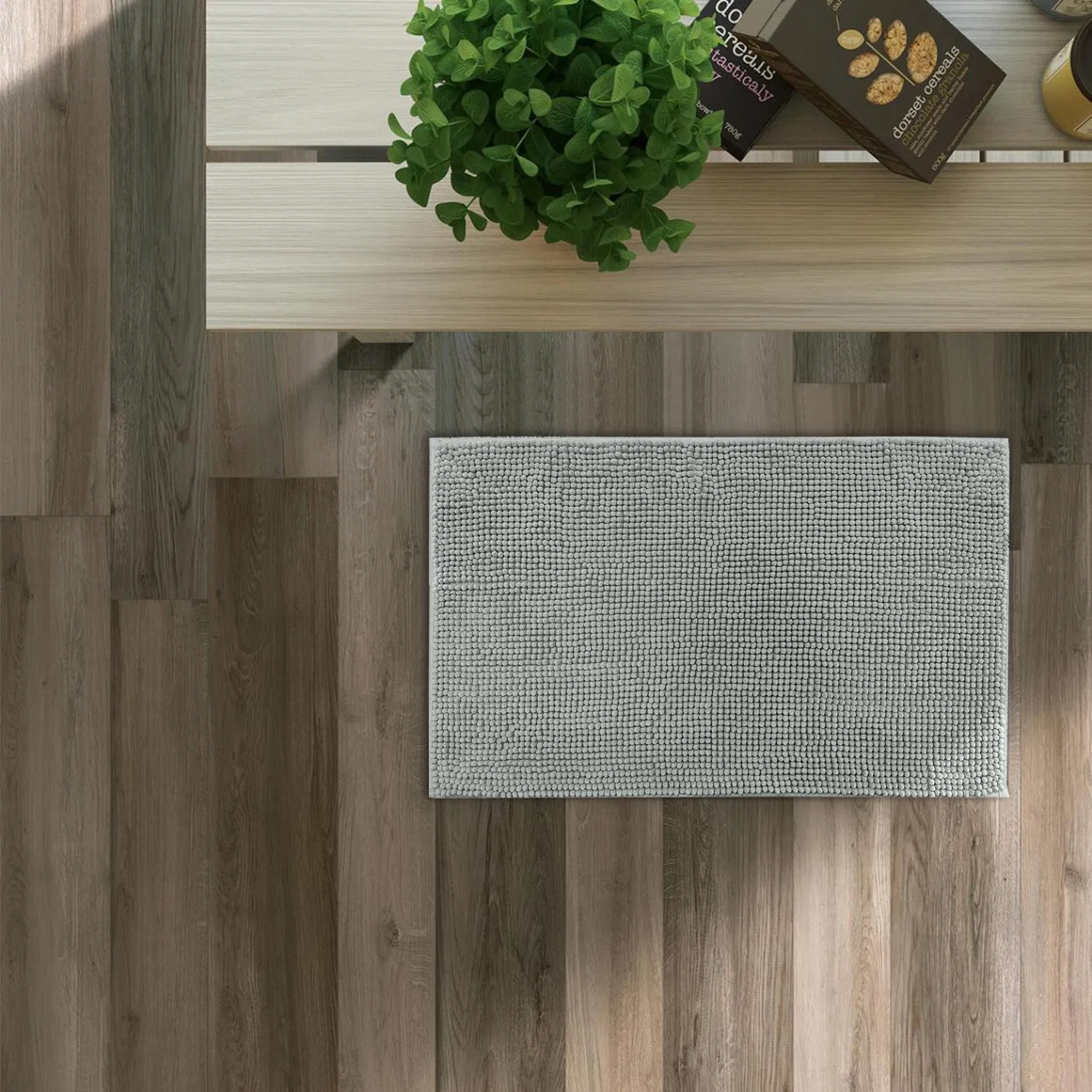 Non Slip Washable Area and Bath Mat Soft Chenille