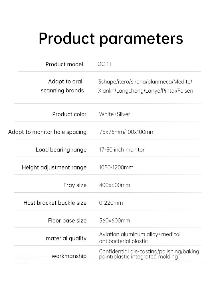 Adjustable Medical Trolley with Monitor Mount for Healthcare Use