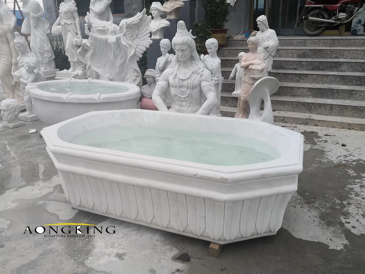 Popular High Quality Marble Stone Mantel Home Decoration Sculpture