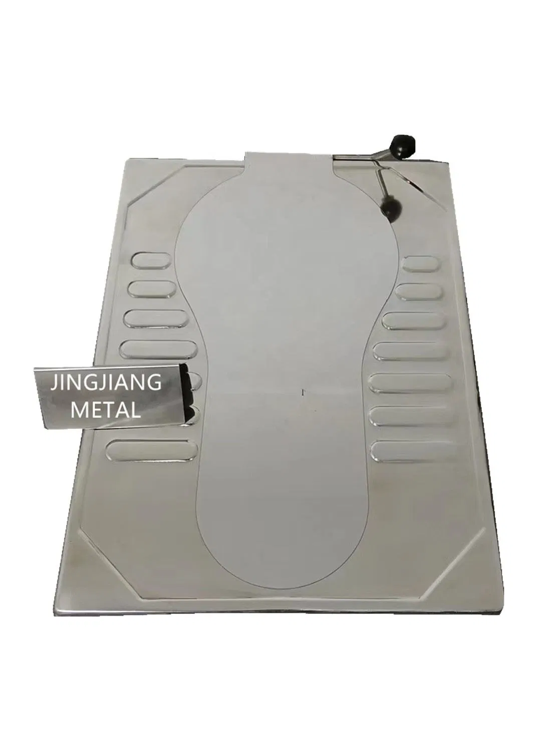Modern Stainless Steel Concealed Non-Slip Squat Toilet with Cover Plate