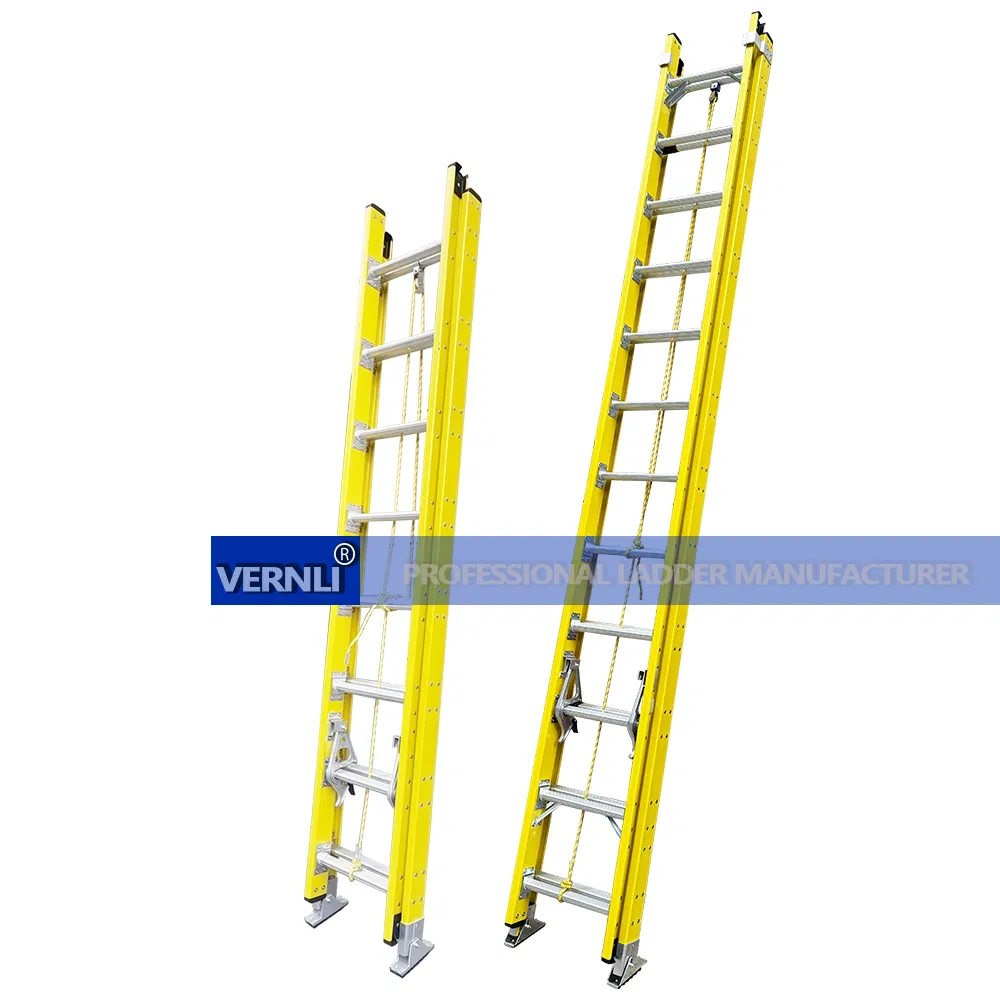 High Quality Good Price Fiberglass Fiber Glass Insulated Extension Ladder