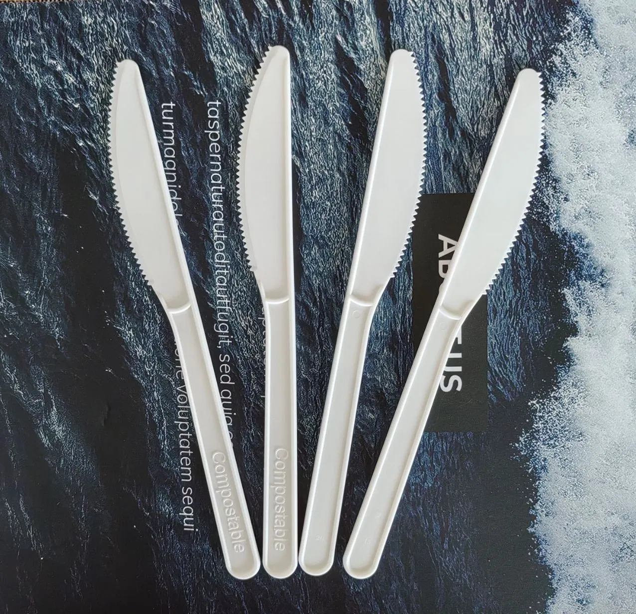 Wholesale Individual Packaging Compostable Cpla Cutlery Spoon Fork Knife Utensils