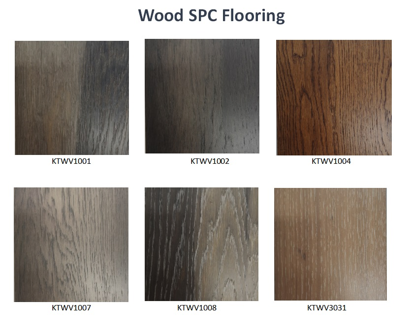 Natural Color Real Wood Spc Core Flooring
