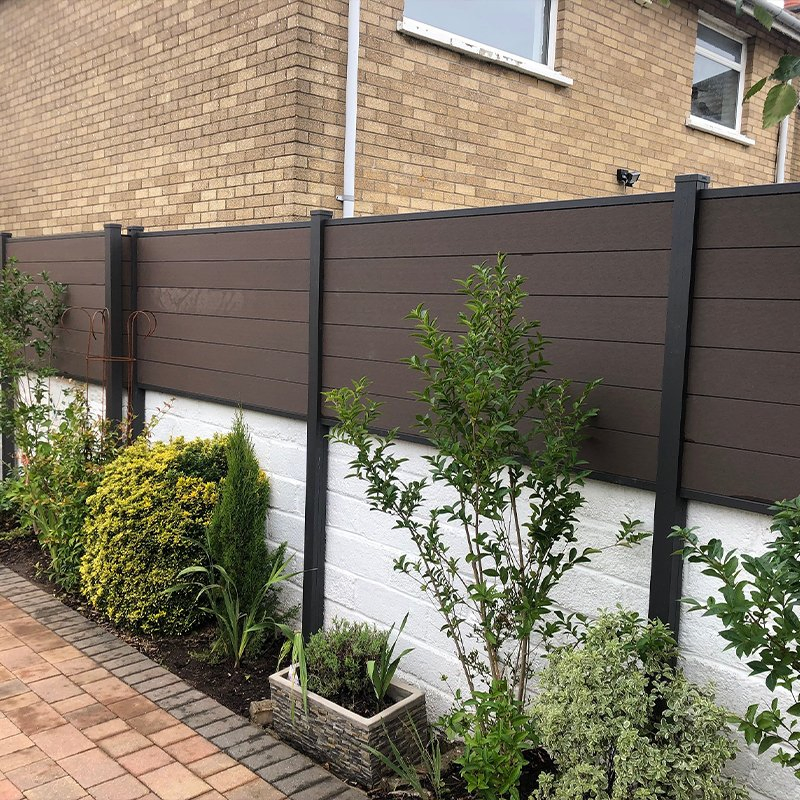 Waterproof Outdoor Private Easy Installation Composite Plastic Wood WPC Fence