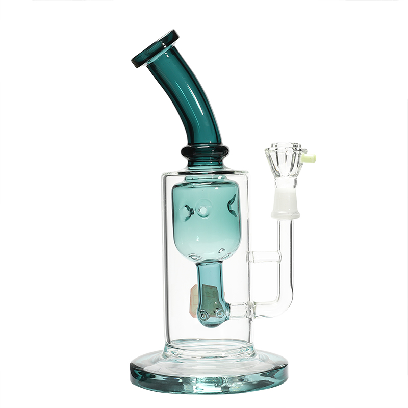 Factory Wholesales Downstem Glass Bottle Water Pipes DAB Rig