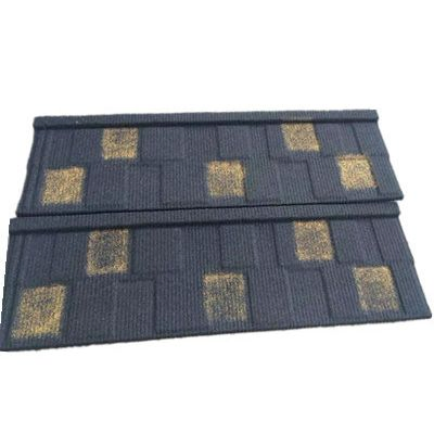 Металлочерепица каменная Shingle Tile, голубая