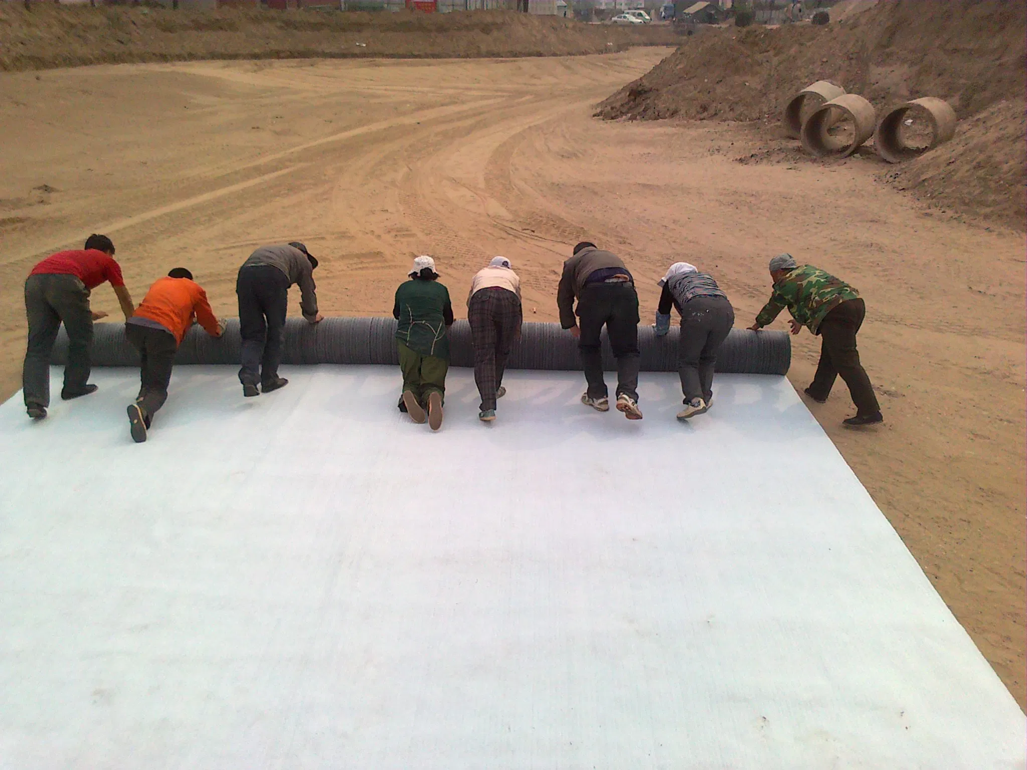 Sodium Bentonite Non Woven Geotextile and PP Woven Cloth Composite Geosynthetic Clay Liner Gcl