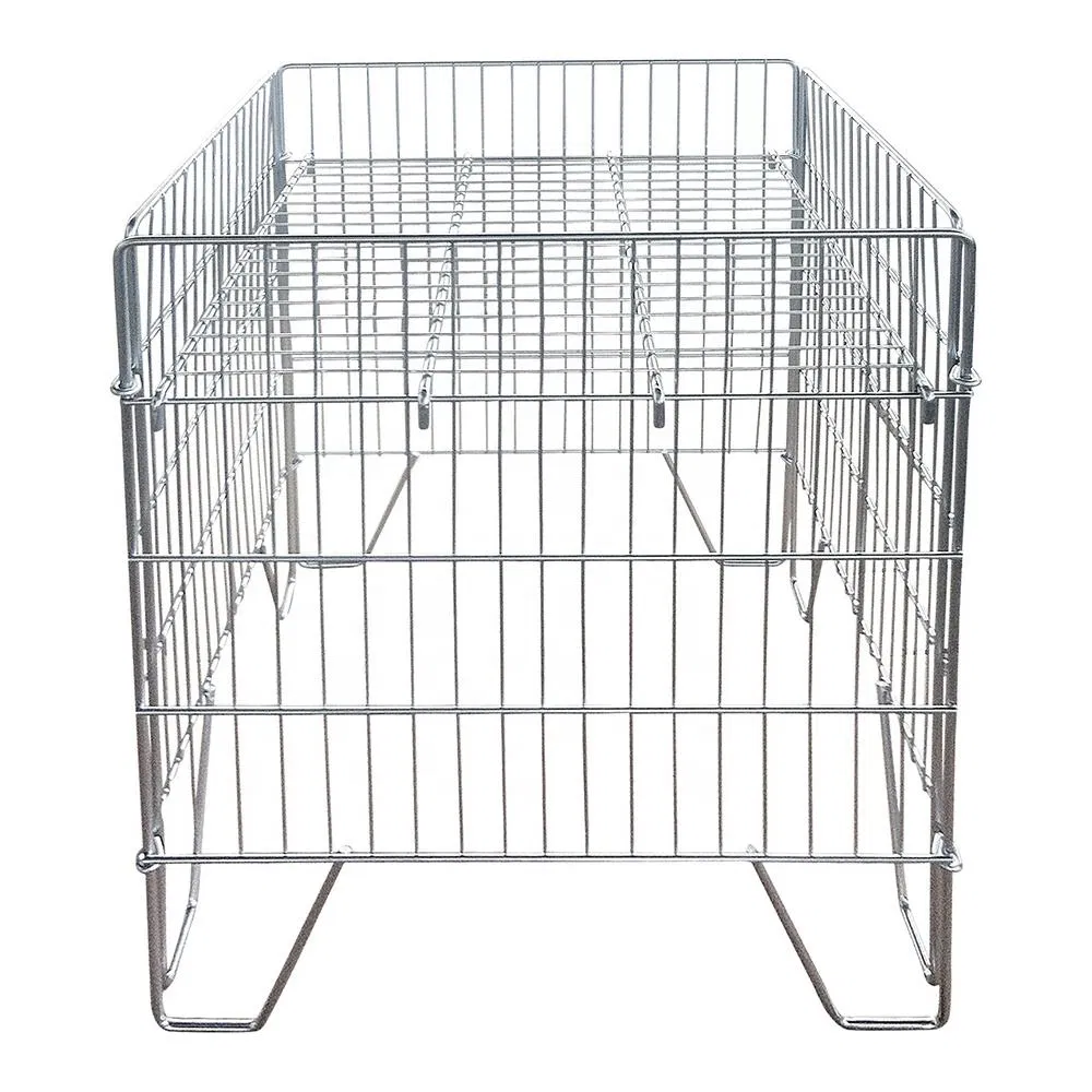 Wholesale High Quality Supermarket Home Metal Display Wire Mesh Rack Shelves Storage Basket