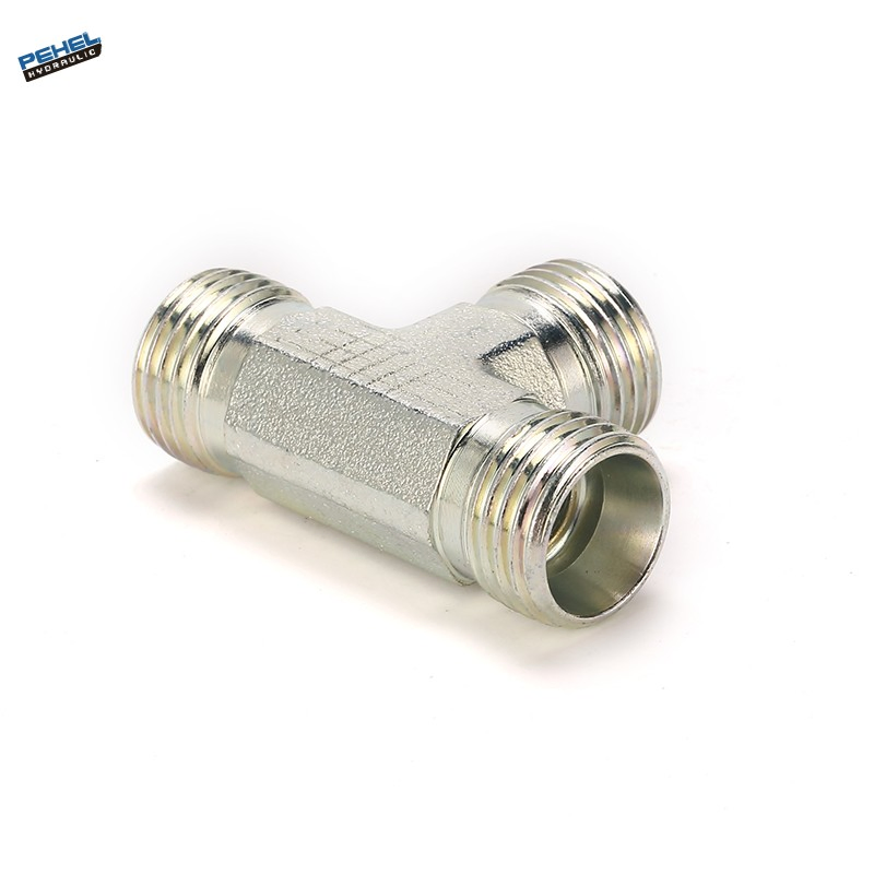 Адаптер гидравлический Male Run Tee, конус 24°