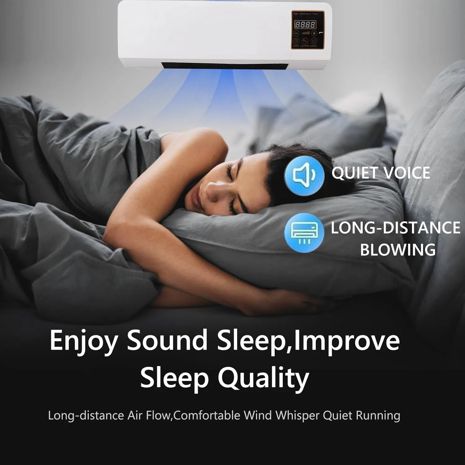 2 In1 Ductless Air Conditioner Wall Mounted Heater (PWMH0201)