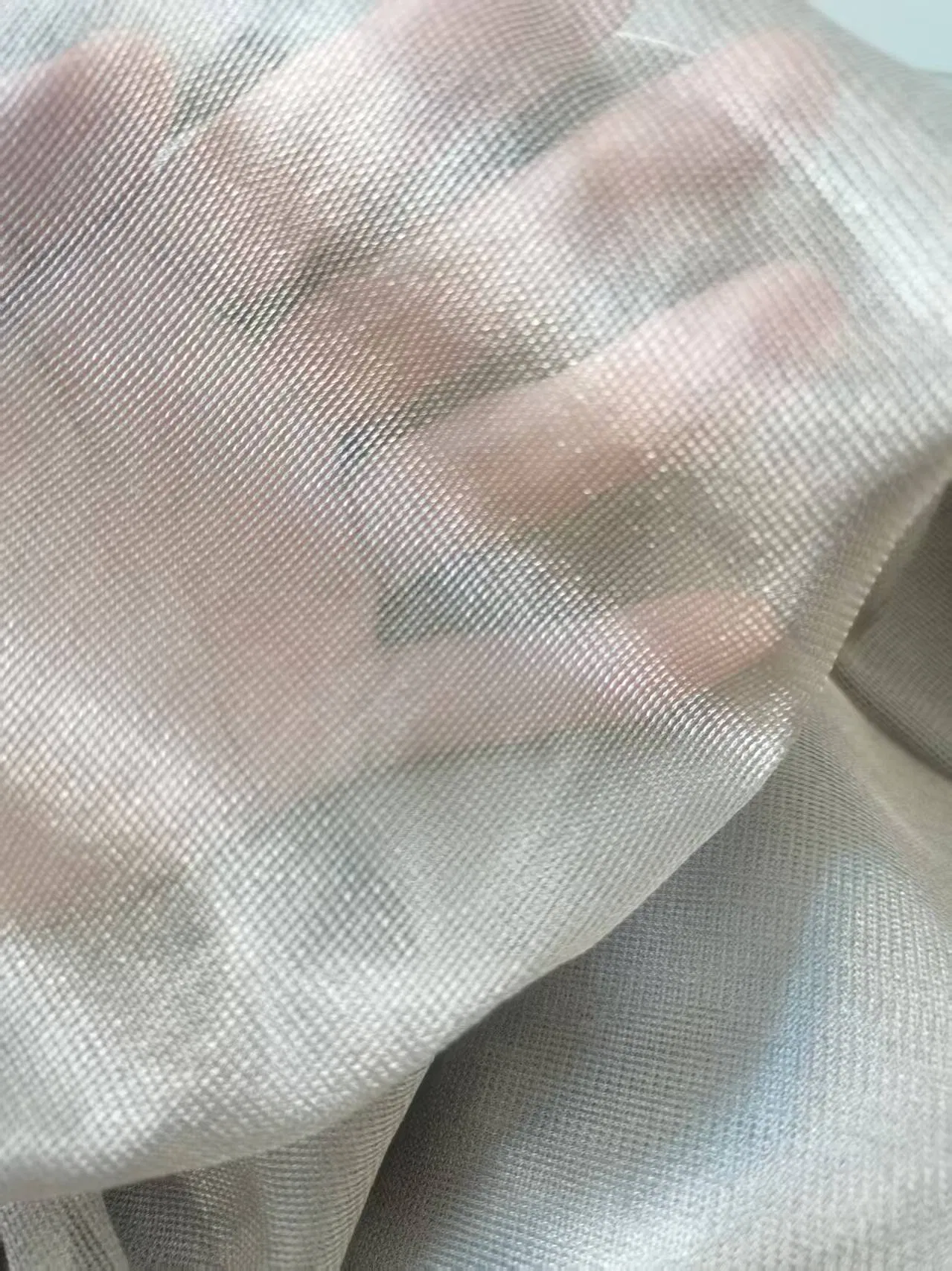 100% Emf Blocking RF Shielding Canopy Mosquito Net Silver Mesh Fabric