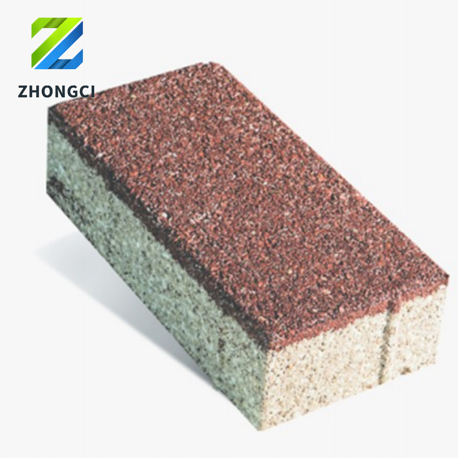 Water Permeable Brick Ceramic Clay Paving Brick for Plaza Outdoor Project Square Sidewalk Street Guiding Blind Road