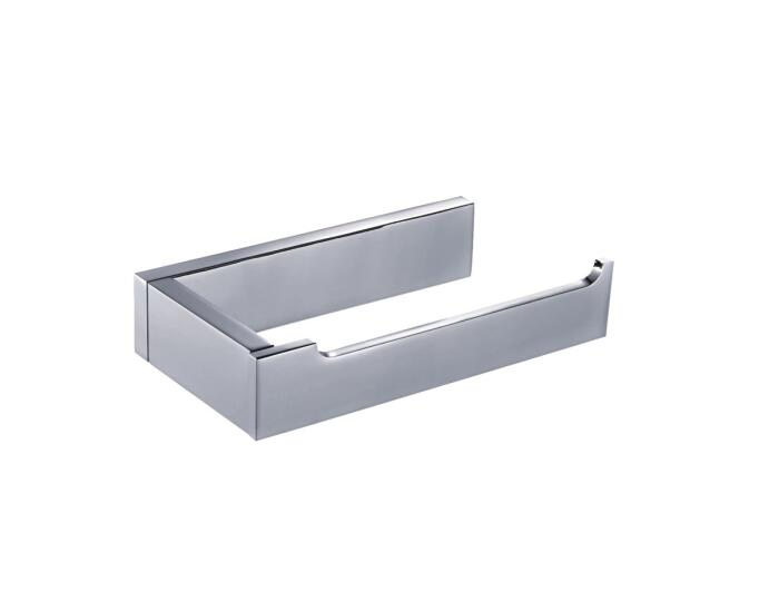 Держатель для туалетной бумаги из латуни (хром, матовый черный)