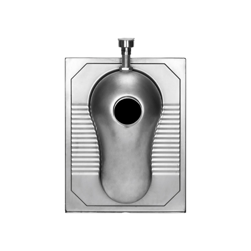 Commercial Grade Stainless Steel Squat Toilet Pan Heavy Duty Public Bathroom Floor Mount Fixture Hotel Use