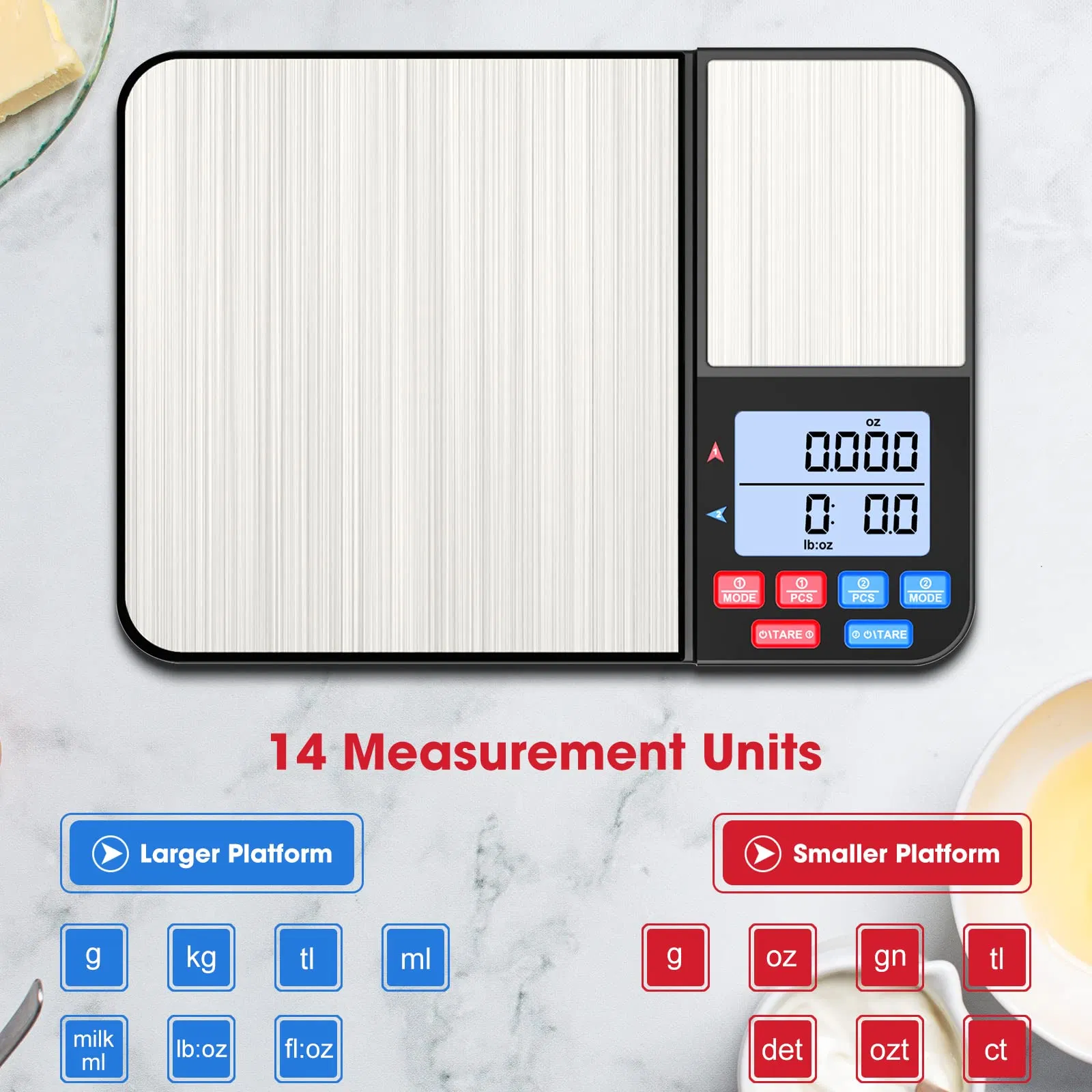 Цифровые кухонные весы с мерными ложками