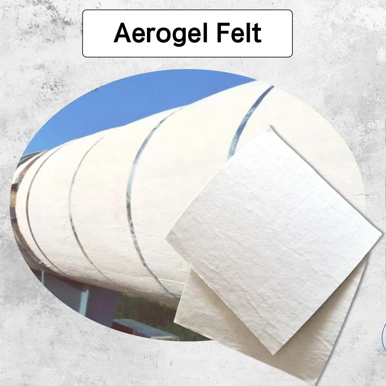 Aerogel Felt Insulation Thermal Material Building Roof Wall Industrial Pipe