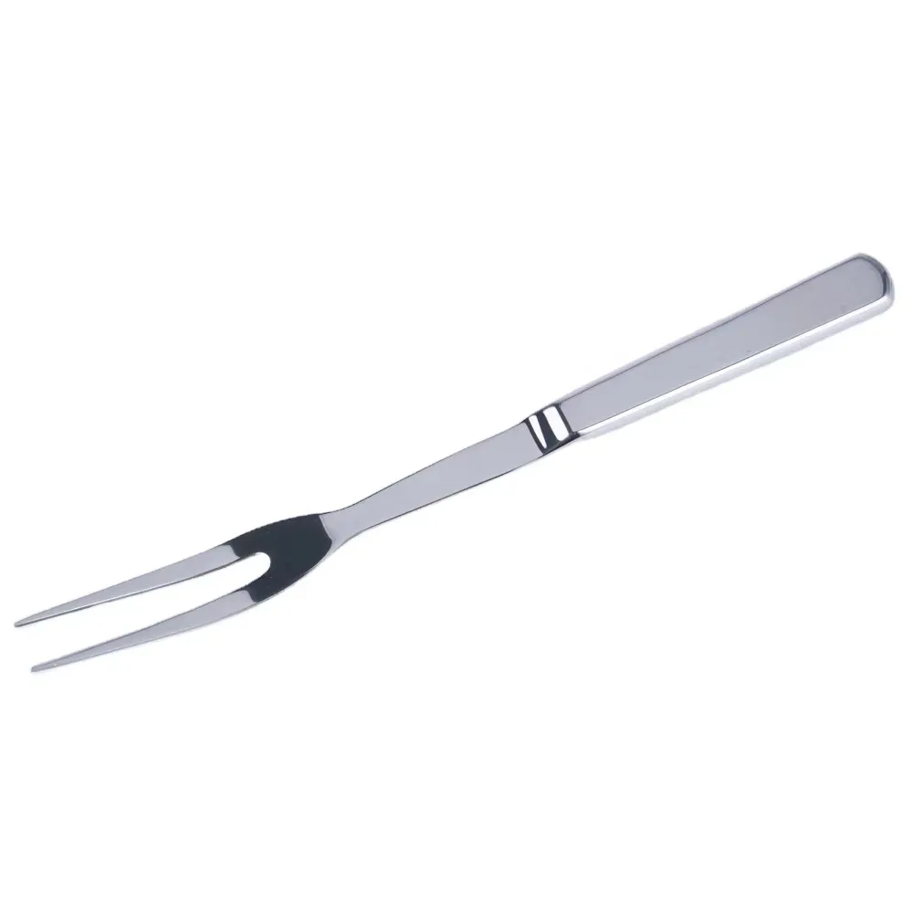 Two-Tooth Stainless Steel Fruit Fork and Dessert Knife Set for Hotels and Restaurants