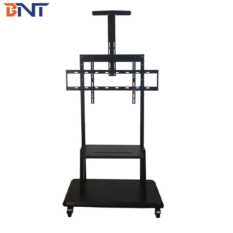 Bnt Heavy-Duty Motorized TV Lift TV Cart for 55- 110 Inch LCD LED Curved Screens Bracket Mobile TV Stand