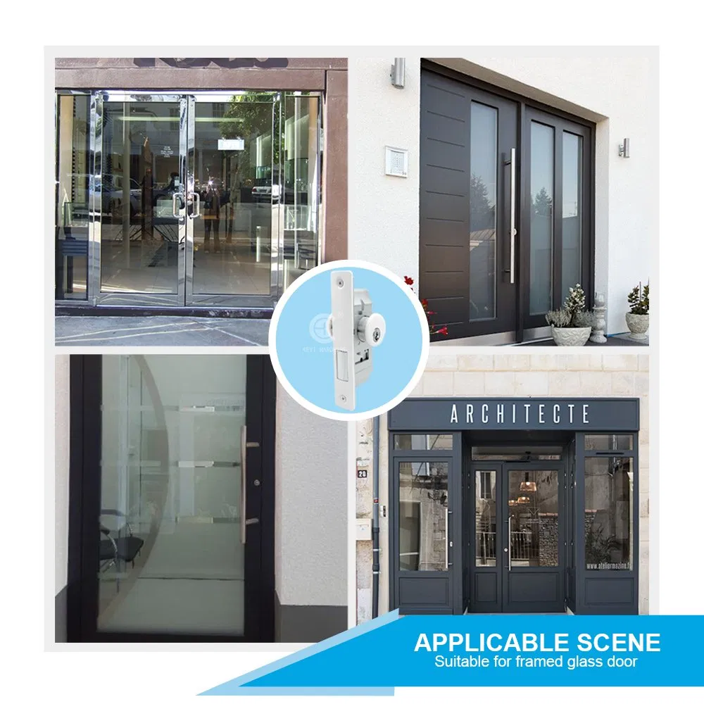 Aluminum Alloy Door Accessories Straight Tongue Double-Open Kfc Door Lock