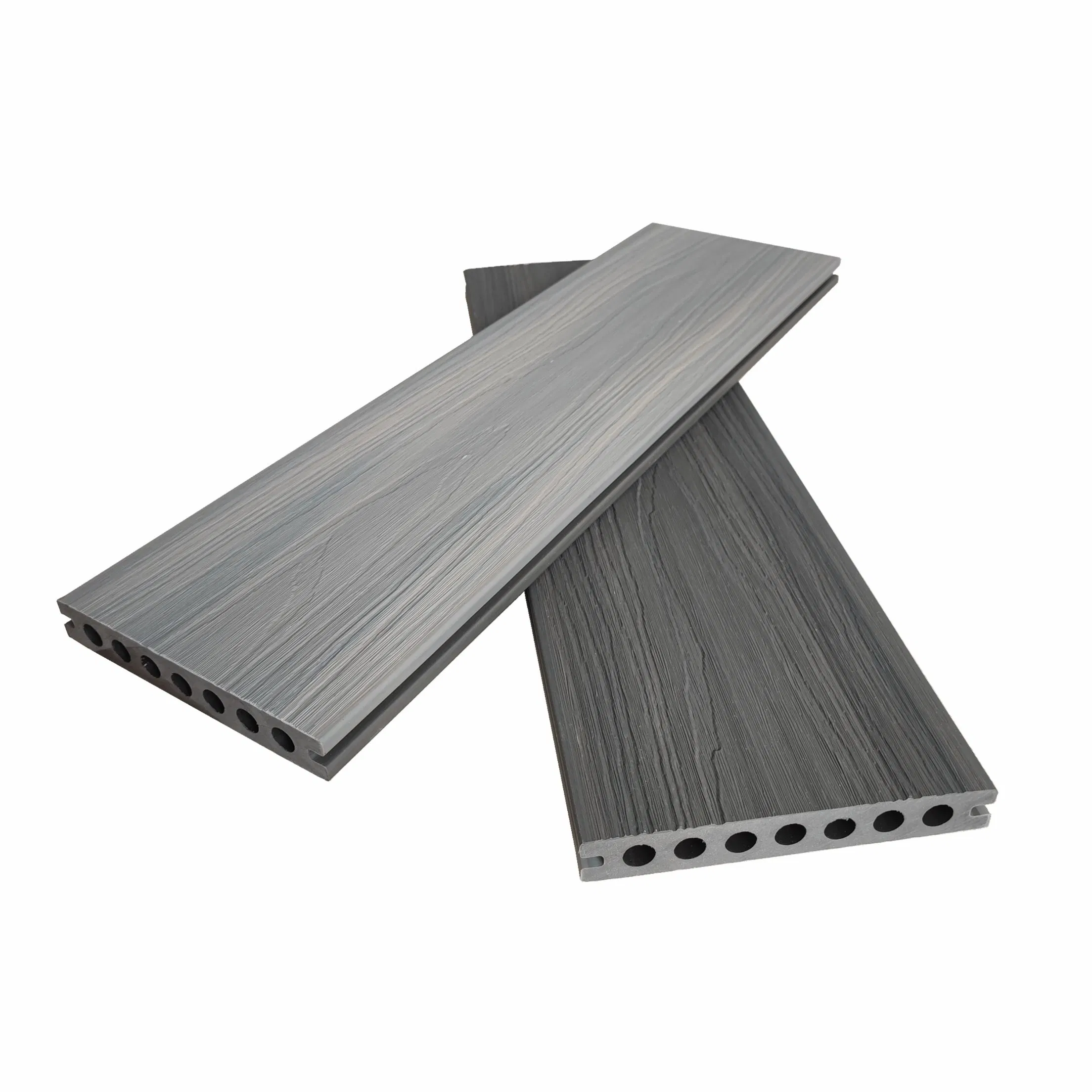 Co-Extruded WPC Decking Board Sanded Finish for Resort Poolside