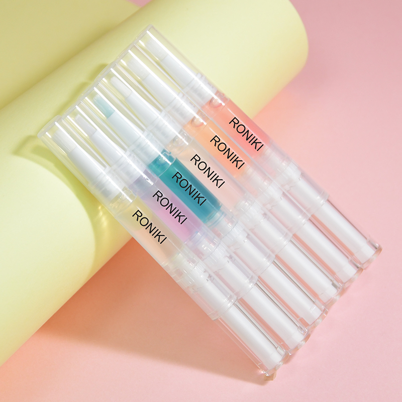 Roniki High Quality Nail Care Tools Fruits Flavor Nature Cuticle Revitalizer Custom 3ml 5ml Nail Art Cuticle Oil Pen
