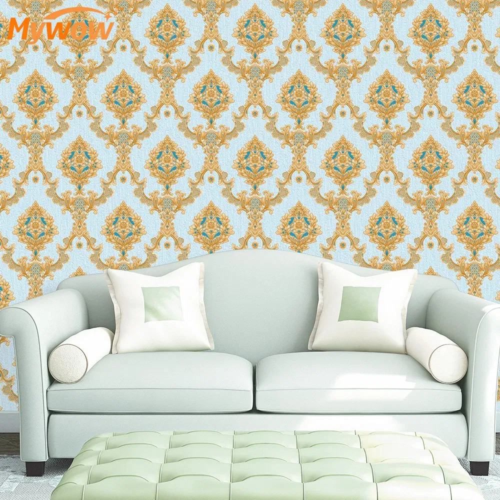 Guangzhou Factory Price Damask Design Wallpaper HD Wall Paper