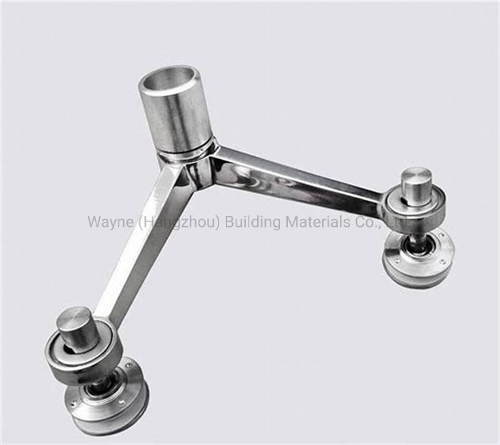 120mm Stainless Steel Glass Spider with 2 Arms 90 Degree/ Glass Fitting Hardware, Point-Fixed Curtain Wall Hardware with High Quality and Best Price