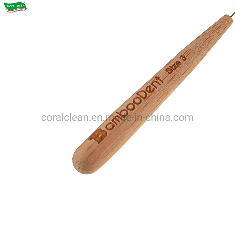 Dental Clean Orthodontic Biodegradable Customized Bamboo Dental Interdental Brush