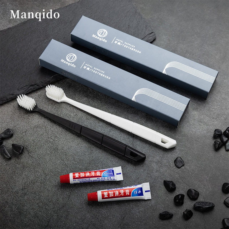 Travel Dental Kit Featuring Hotel Toothbrush and Mini Toothpaste