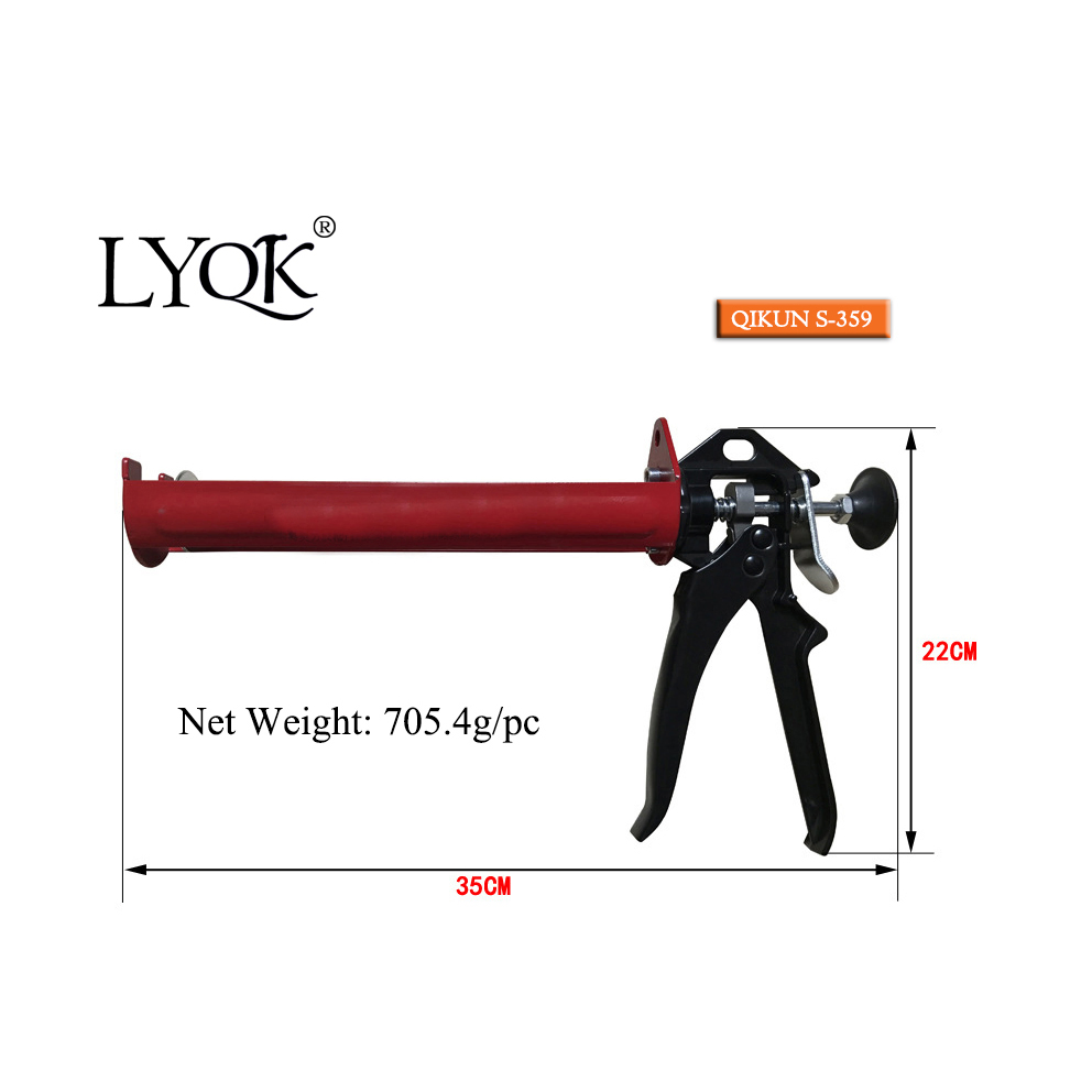 S-359 Opening Type Double Cartridges Skeleton Caulking Gun