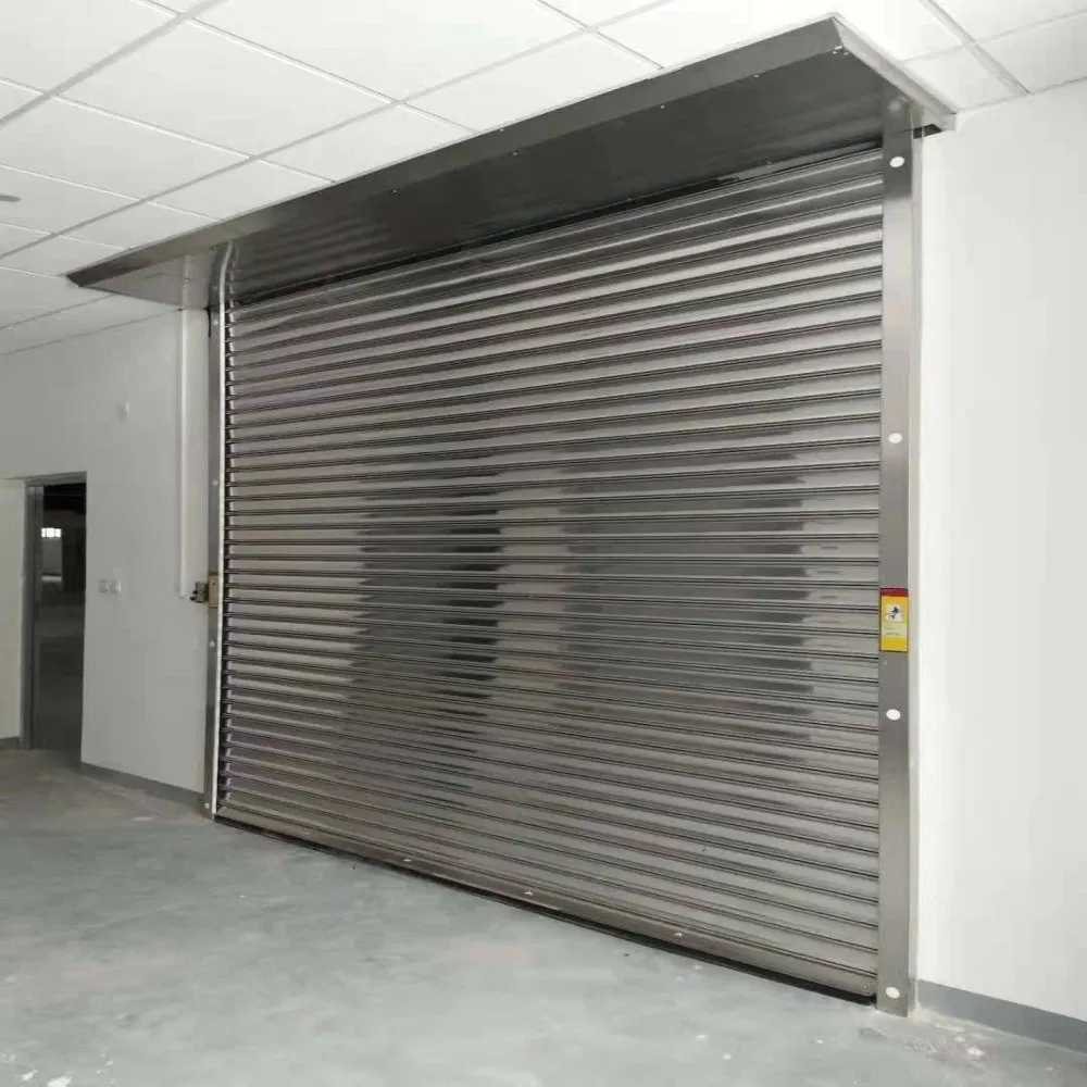 Industrial Exterior Fire Proof Fire-Proof Factory Metal Electric Overhead Electrical Control Fireproof Rolling Metal Automatic Garage Roller Shutter Door