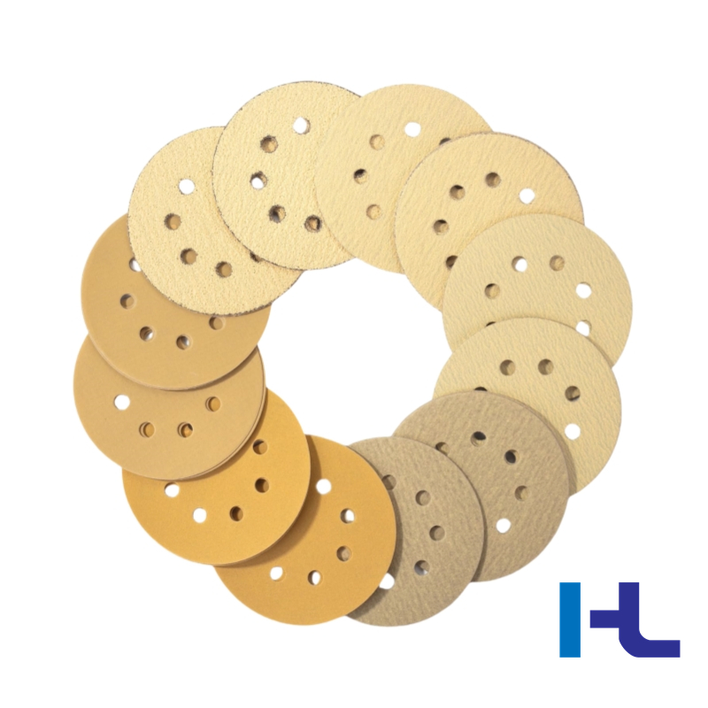 2", 3", 4", 4.5", 5", 6", 7", 8" Inch Yellow Ceramic Aluminum Oxide Psa P40 Sanding Sand Abrasive Disc for Polishing Car 236u