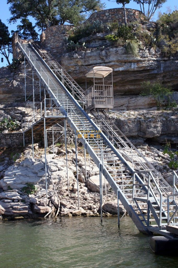 Heavy Duty Yacht Pontoon Boat Ladder 4 Steps Stainless Steel Boat Ladder Marine Boat Ladders