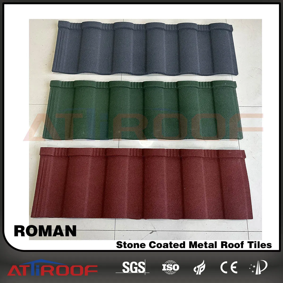Durable Roman Style Stone Coated Roof Tiles for Long-Lasting Roofing