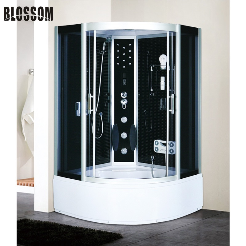 Sauna Room Steam Cabinet Shower Box with Jacuzzy Whirlpool Tub