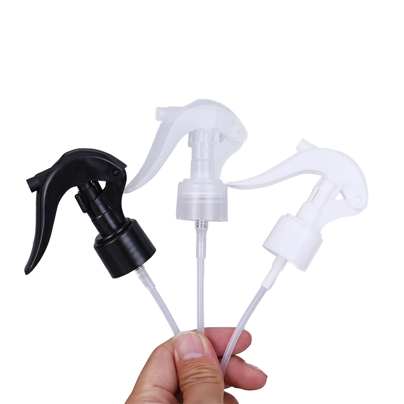 Custom 18/410, 20/410, 24/410, 28/410 Black Plastic Sprayer Head Continuous Mist Spray Mini Trigger Sprayer Pump for Alcohol