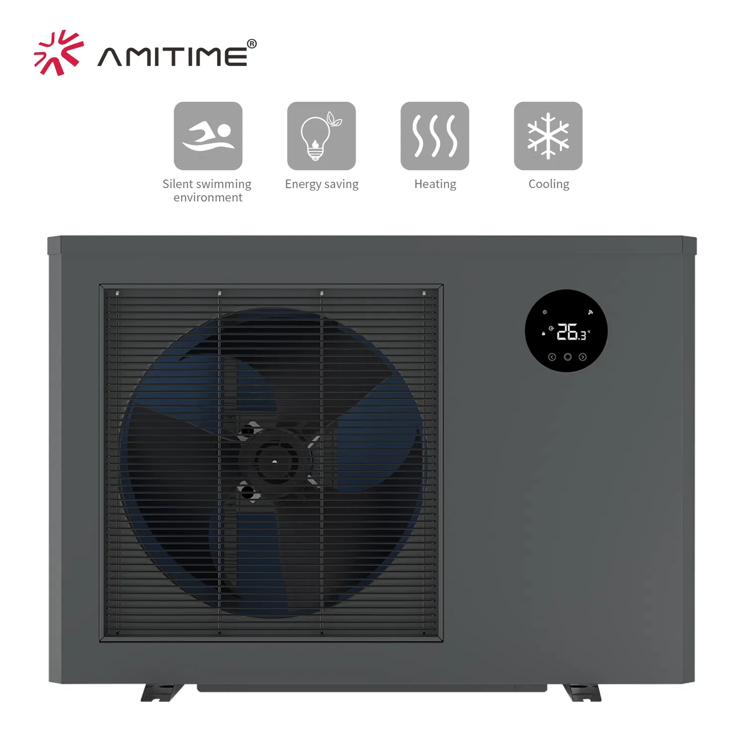 DC Inverter -7~43 Amitime Carton Box air to water heat pump