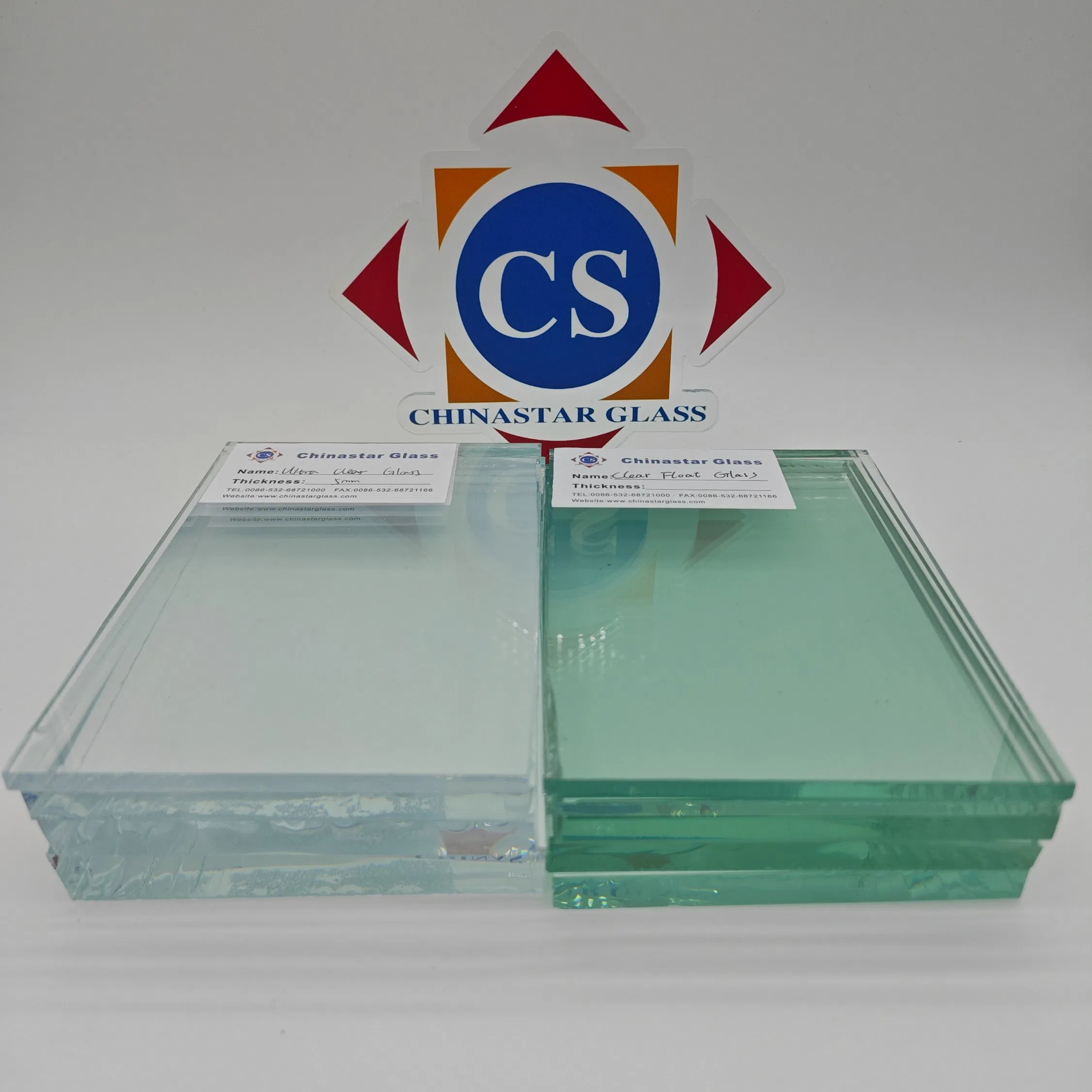 Factory Price 3.2mm Low Iron Extra Ultra Clear Float Glass for Building/Decoration